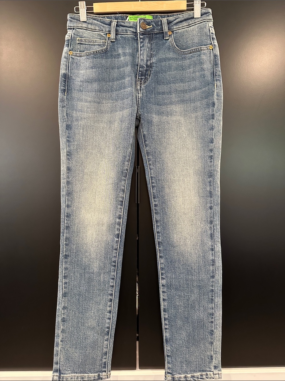 Sandrine Rose The Virgin Label Lisboa Skinny Jeans Light Wash Blue‎ Denim NWT 27